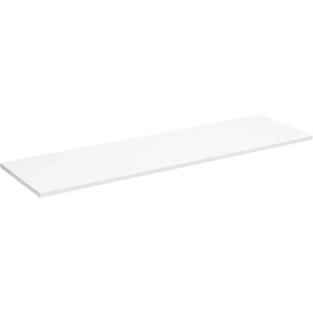 Closet organizer wood shelf 48 inch white storage shelf for clothes blankets sho